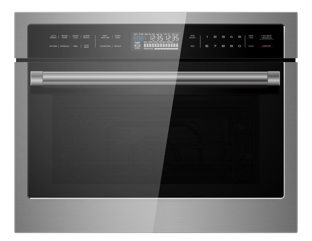 New technology microwave built-in oven with larger capacity 25 L
