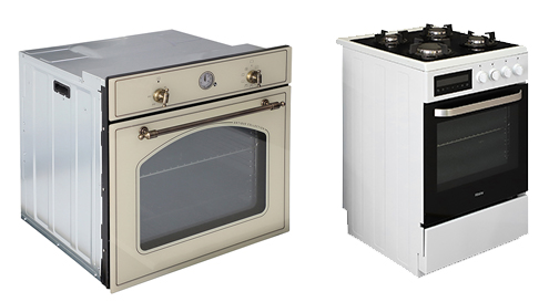 What's the difference between a built-in oven, a freestanding oven, and a countertop oven?